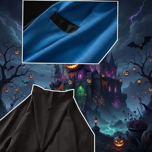 Miniatura 2 de OYYJIG Magician Robe for Adult Teens, Wizard School Costume for Men Women,Four Magic College Styles Cloak Witch Hooded Cape