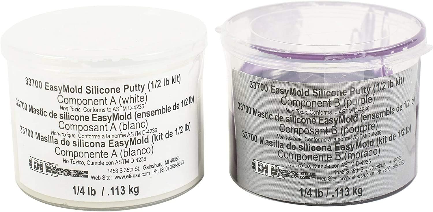 Environmental Technology 1/2-Pound Kit Casting' Craft Easymold Silicone Putty