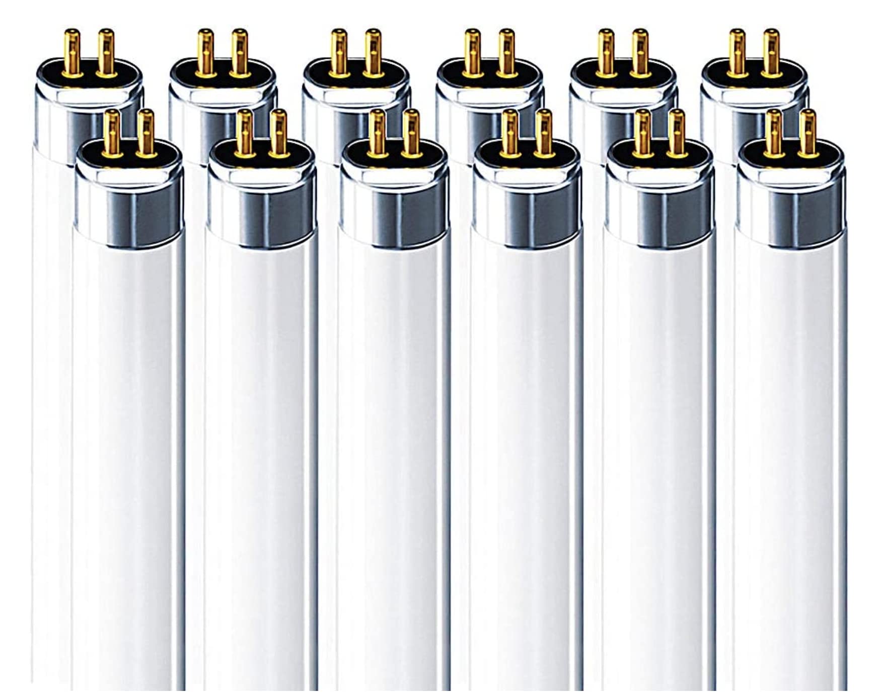 LEDVANCE FP54/850/HO/ECO 54 Watt T5 HO High Output Fluorescent Tube Light Bulb 54W 5000K (Pack of 12) Replaces F54T5 F54T5/HO F54T5/HO/850 F54W/T5/850/ECO F54T5/850/HO/ALTO FP54/850/HO/XL/ECO