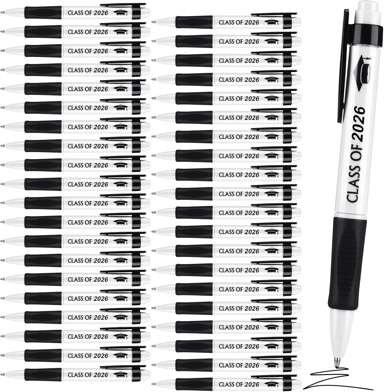 Outus 80 Pcs Class of 2026 Graduation Pens Bulk Students Ballpoint Pens Graduation Gifts for Him Friends Boys Girls Her Sons Daughters High School College University Senior Graduates