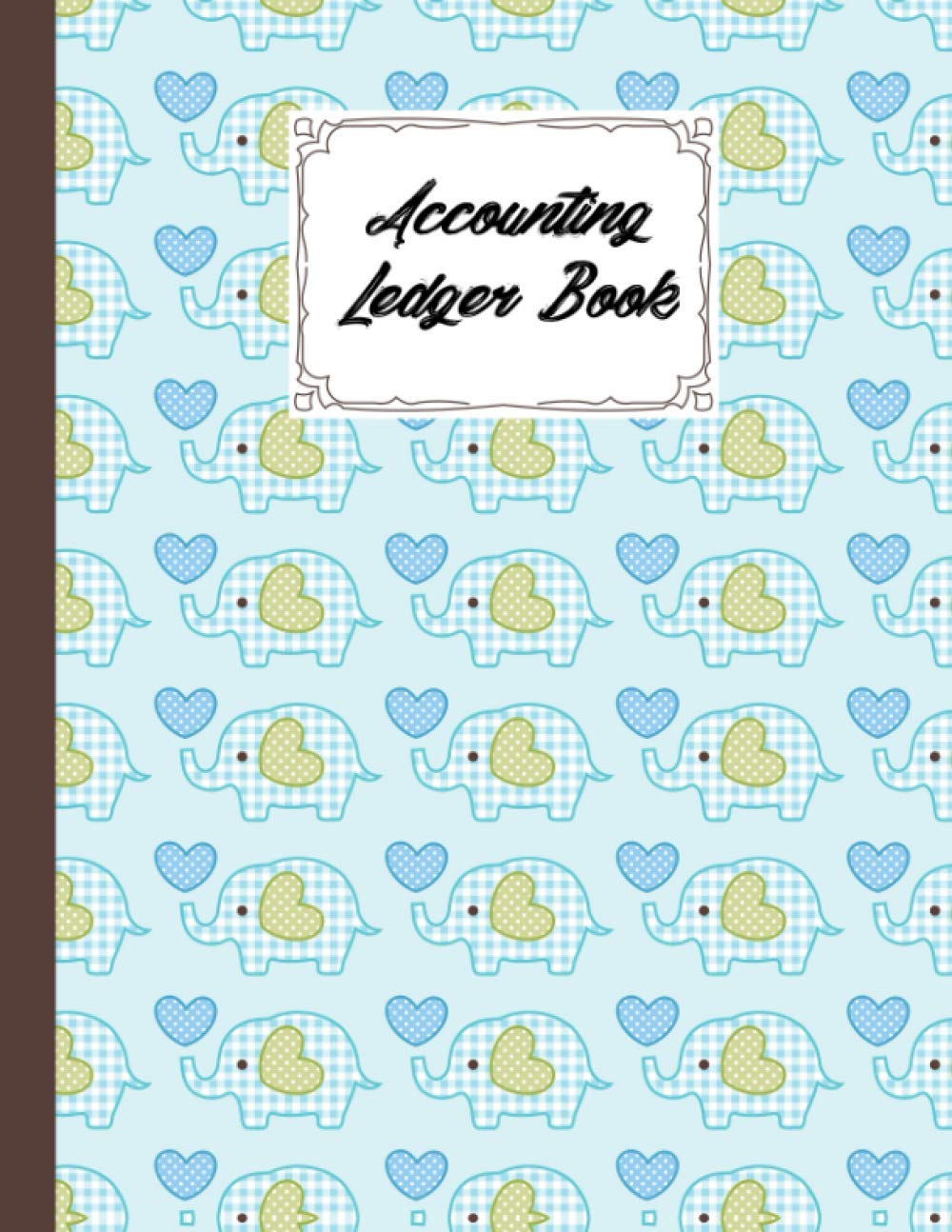 Accounting Ledger Book: Elephant Accounting Ledger for Bookkeeping, 6 Column Account Record Journal / Notebook - Size 8.5" x 11"