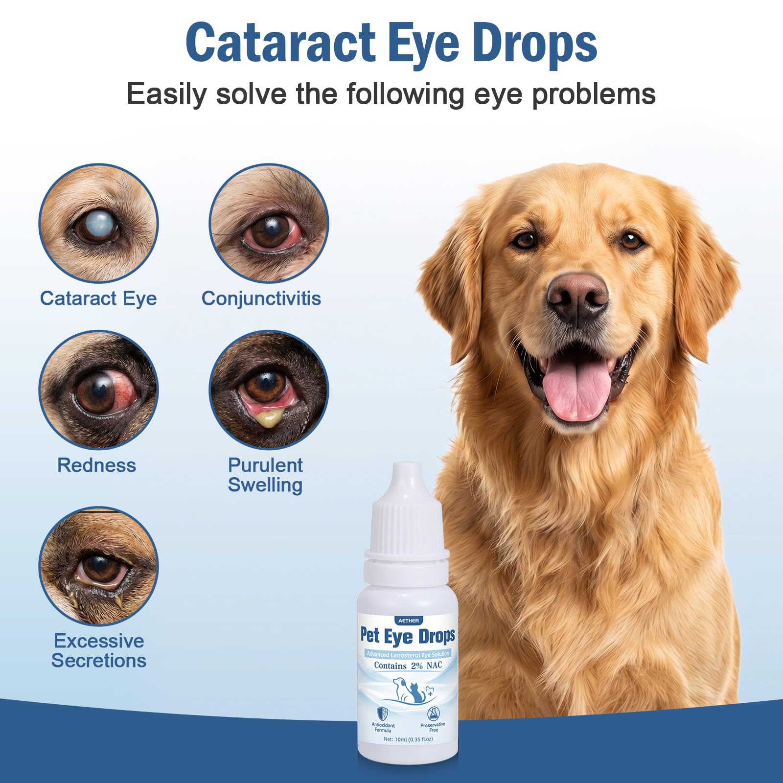 AETHER Cataract Eye Drops for Dogs – Improve Vision Clarity & Comfort, Preservative-Free, Natural Formula for Dogs — Amazon image 5