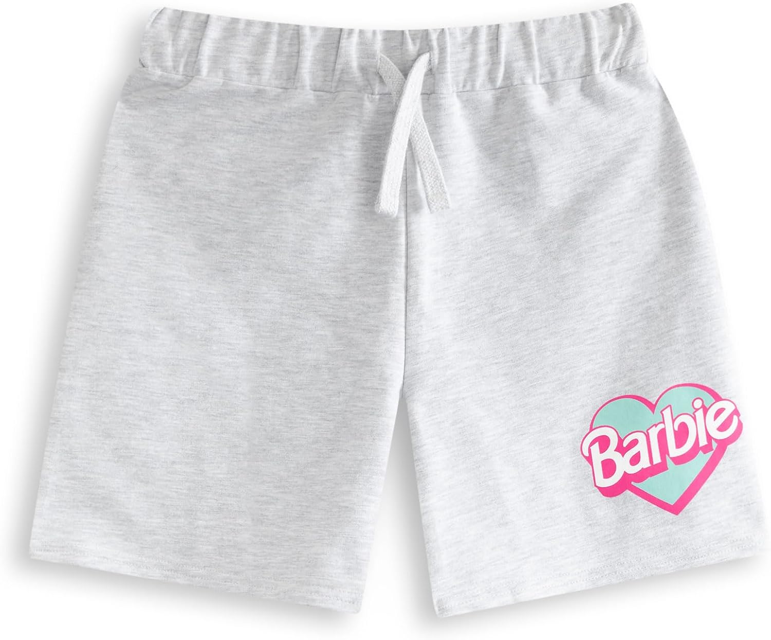 Barbie Girls Pink Striped T-Shirt and Shorts Set | Classic Graphic Tee | Short Sleeve Top with Elasticated Waistband