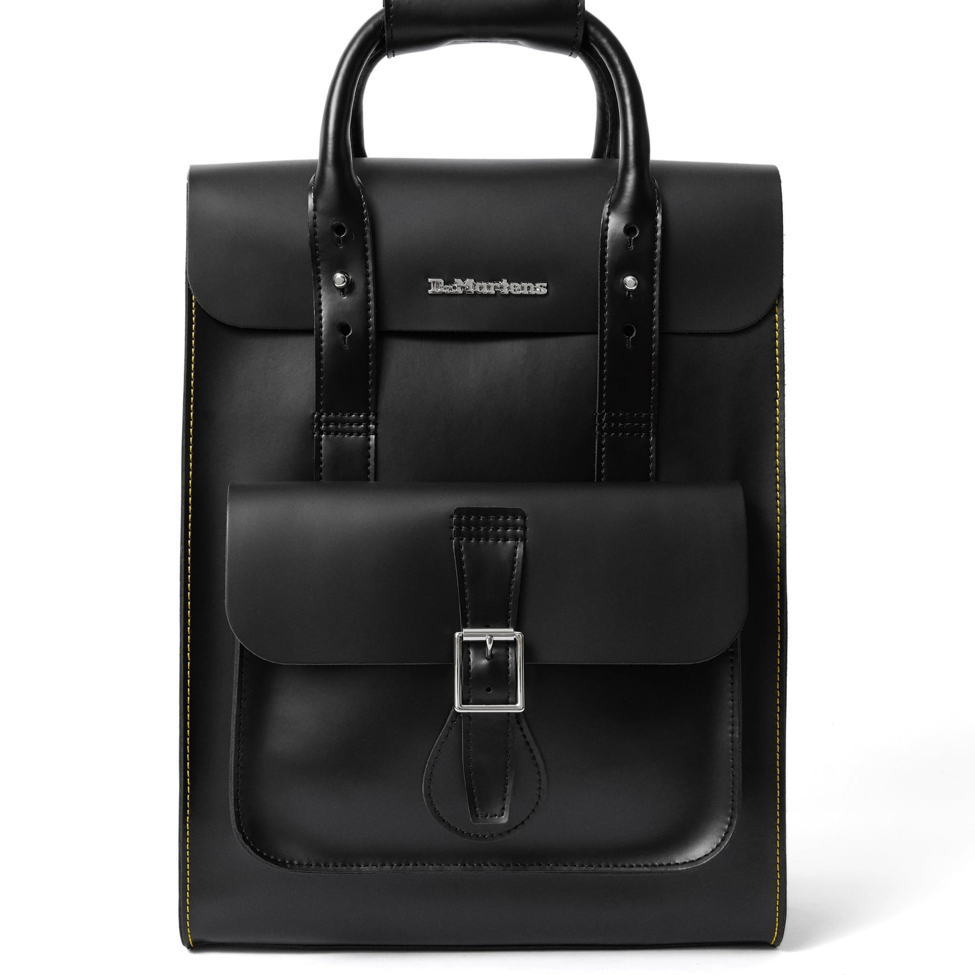 Dr. Martens Backpack Black+​Black Kiev+ Smooth Donna Nero UNI Taglia europea : One Size