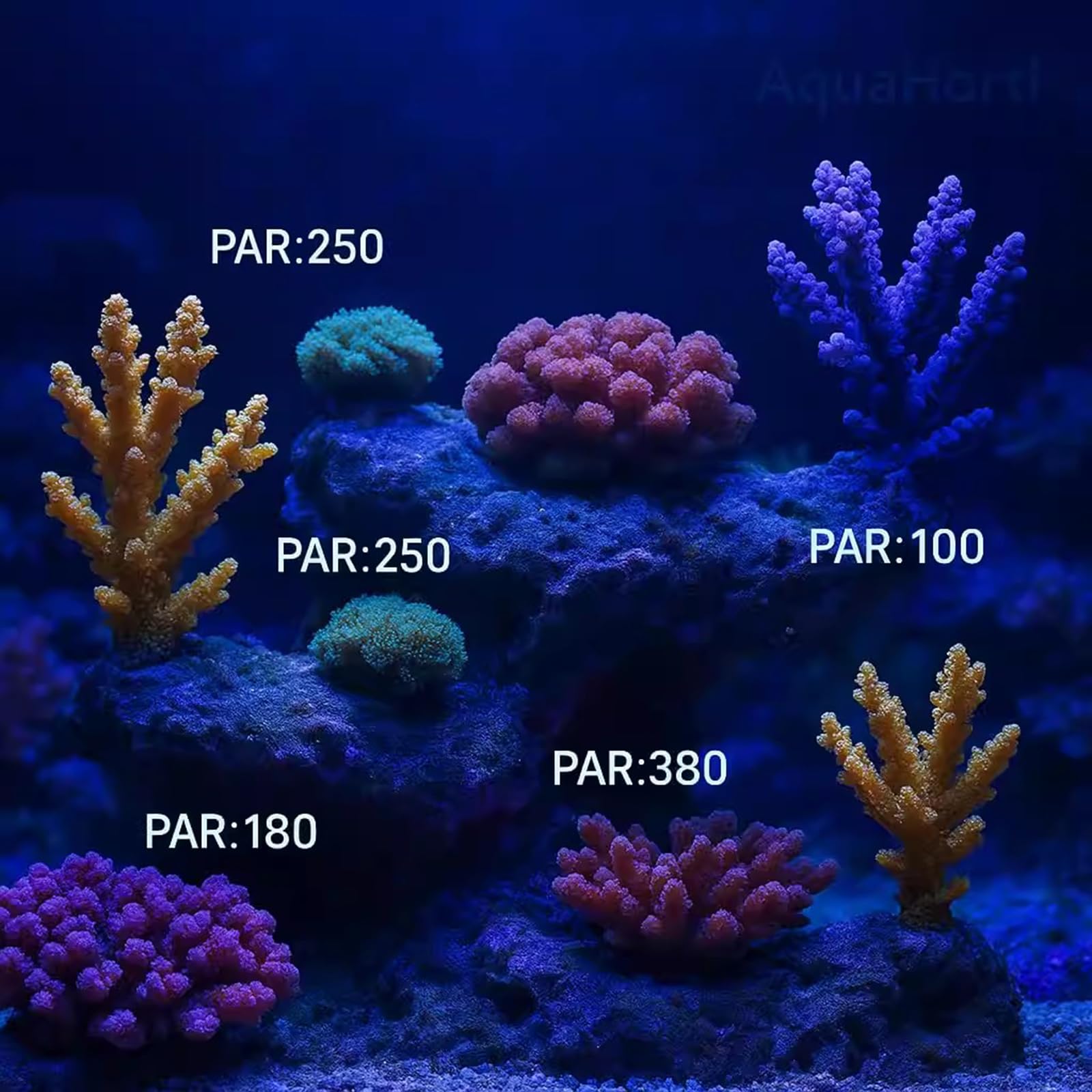 Medidor PAR para Acuarios De Arrecife, Prueba PPFD, UVA W/m², con Pértiga Telescópica, Sensor Impermeable, Muestra R, G, B% En La Luz del Acuario, para Plantas Subacuáticas