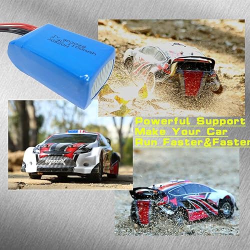 Miniatura 2 de ArkiFACE 7.4 V 1100 mAh 903048 20C tasa de descarga Li-ion JST Plug Recagrable RC Batería para Wltoys A949 A959 A969 A979 K929 Toy Car 353 Drone XC