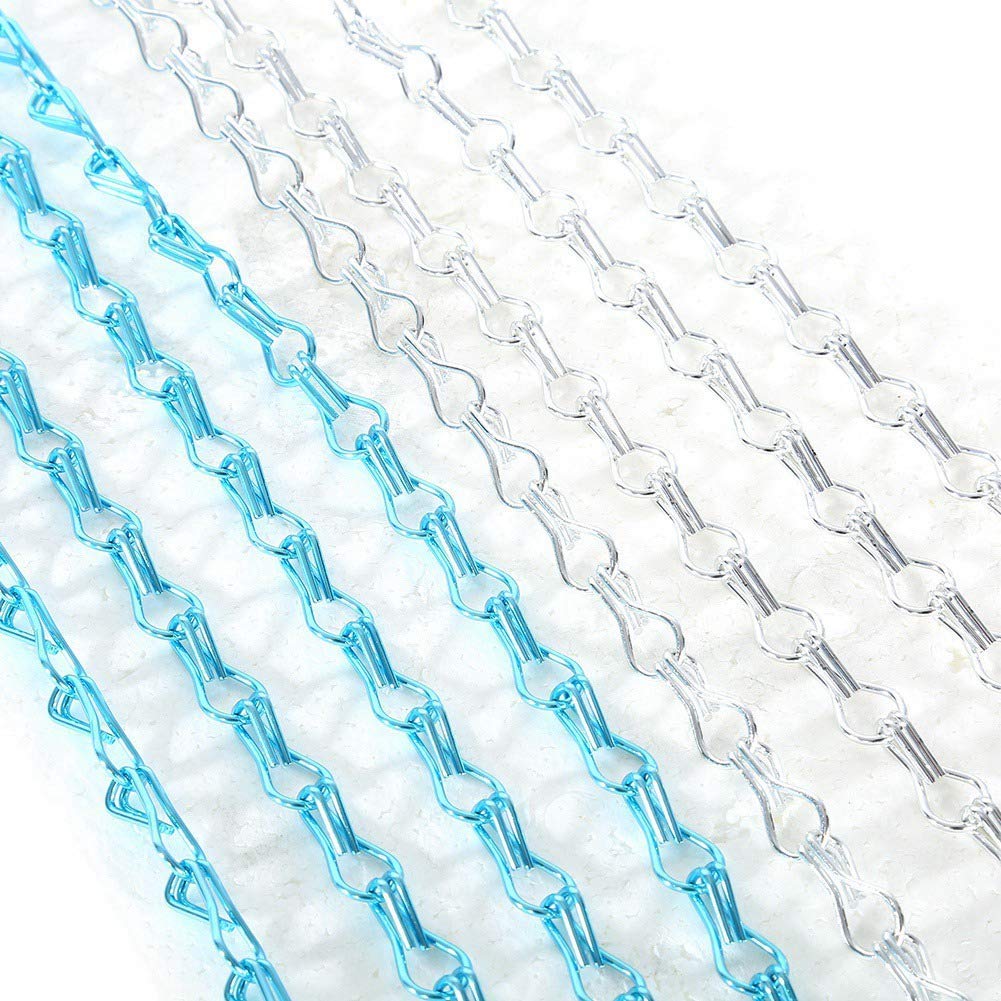Türvorhang aus Aluminium-Ketten, 90 x 214 cm, gegen Fliegen und andere Insekten, als Sichtschutz, Kettenvorhänge Metallvorhang Metallvorhänge Türvorhang Bildschirm Control