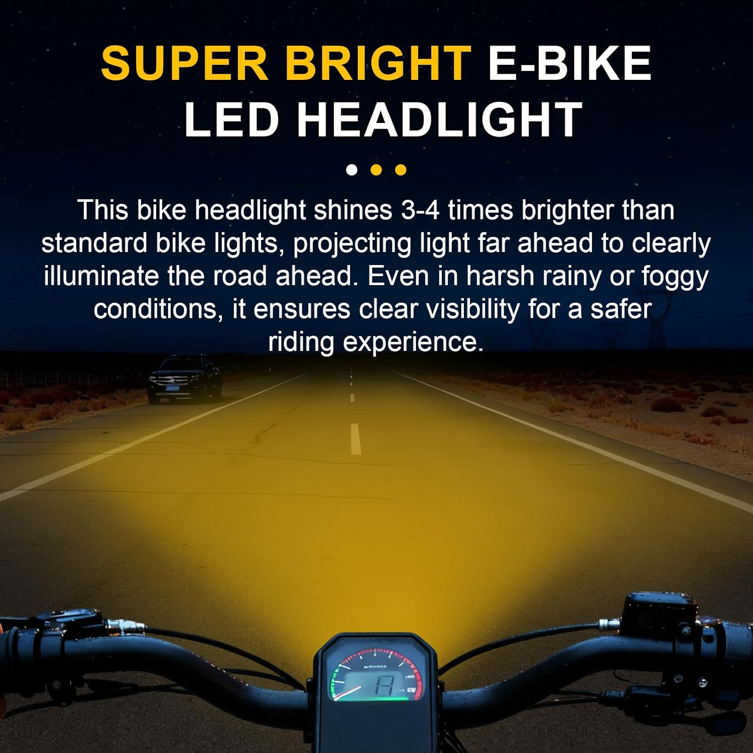 Upgraded E-Bike LED Headlight