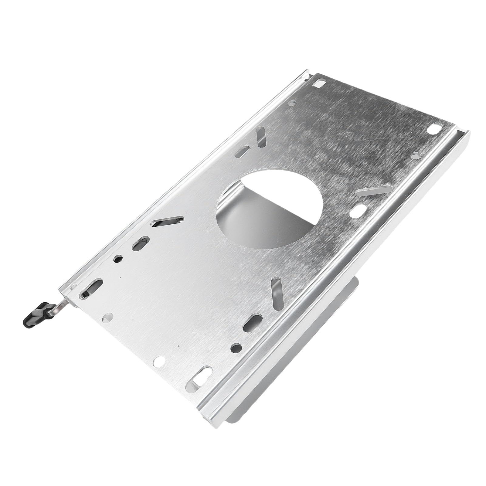 Suwak do Siedzenia łodzi ze Stopu Aluminium, Prowadnica Krzesła Morskiego z Uchwytem do Podstawy Cokołu 5,3 X 5,3 Cala, Kompaktowa Konstrukcja, Lekki, Regulowany Zakres