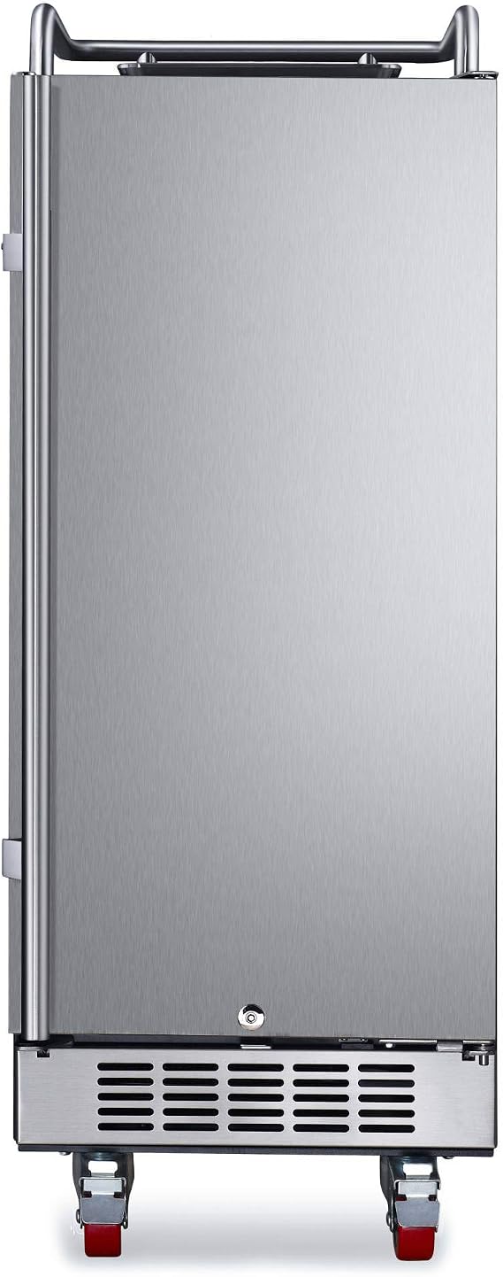 EdgeStar BR1500BL 15 Built-In Kegerator Conversion Refrigerator - Black Stainless Steel