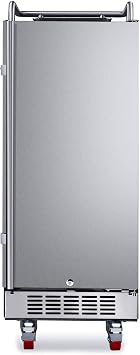 EdgeStar BR1500BL 15 Built-In Kegerator Conversion Refrigerator - Black Stainless Steel