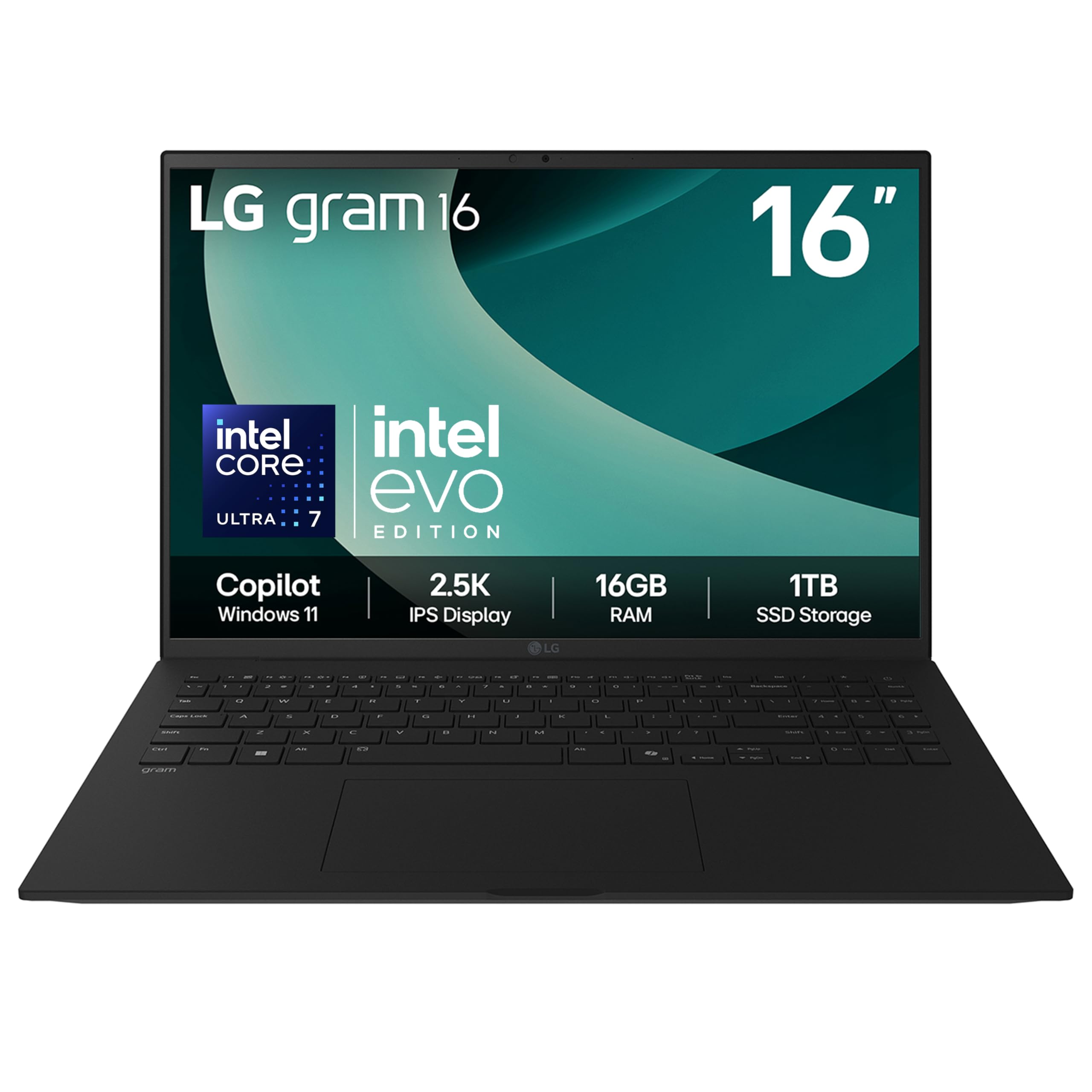 LG LG gram 16Z90T - 16 Inch 2.5K IPS Ultra-Lightweight Laptop, Intel Core Ultra 7 255H - EVO Edition, 16GB RAM, 1TB SSD, Windows 11