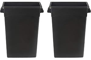 Slim Commercial Trash Can, 22 Gallon, Makes a Bold Office or Home Statement