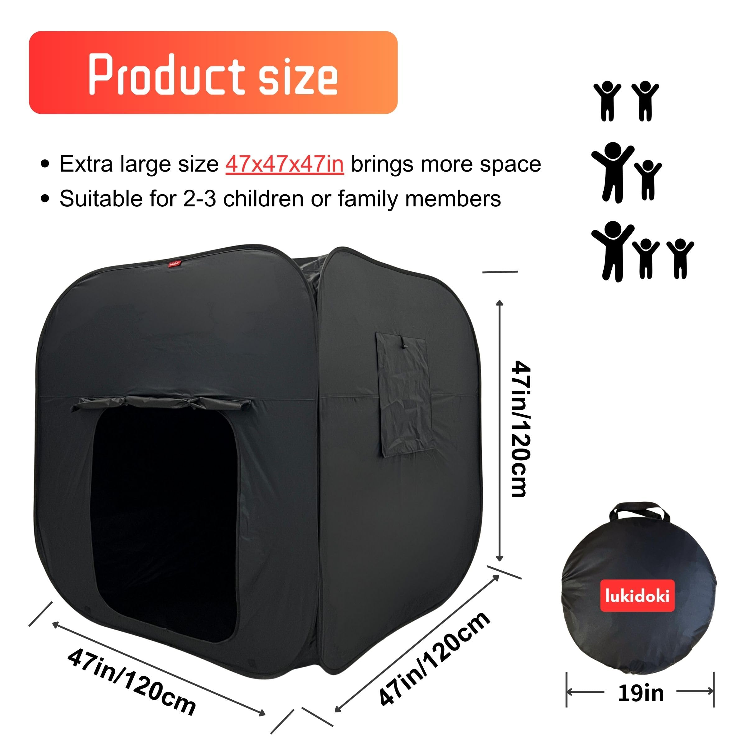 lukidoki Sensory Tent for Kids & Adults with CPC Certification