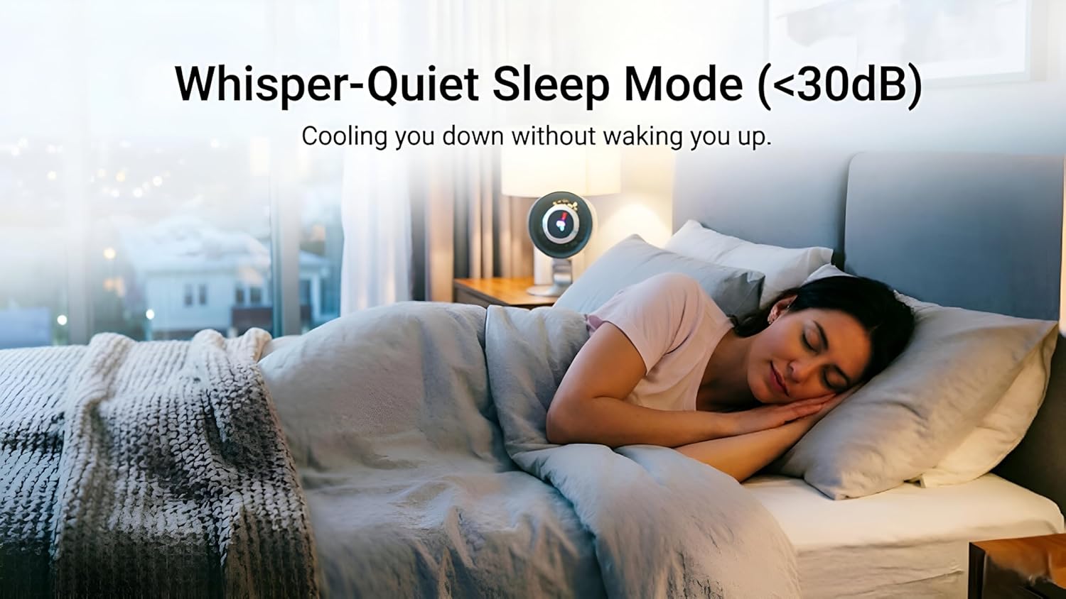 Desk Fan, Small Quiet Battery Powered Fan, 4000mAh Rechargeable Portable Fan with Stepless Speed Control, USB Powered Desktop Personal Fan for Bedroom, Office, Travel, Dorm. Full Metal Housing.