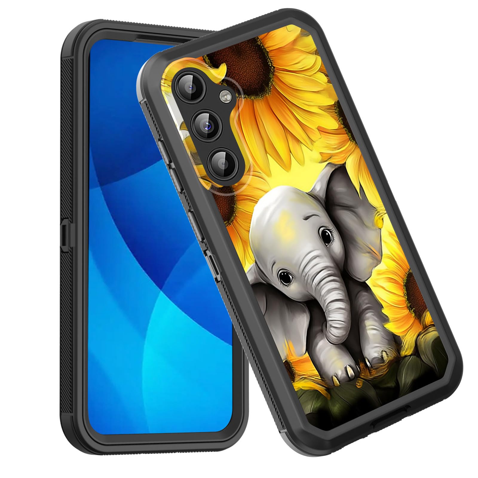 GFEWYTJYJ for Galaxy A35 5G Case,Shockproof 3-Layer Full Body Protection Rugged Heavy Duty High Impact Hard Cover Case for Samsung Galaxy A35 5G 6.6