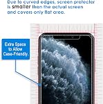 JETech Protecteur d'écran pour iPhone 11 Pro Max et iPhone Xs Max 6,5 pouces, film en verre trempé, 2-Pack