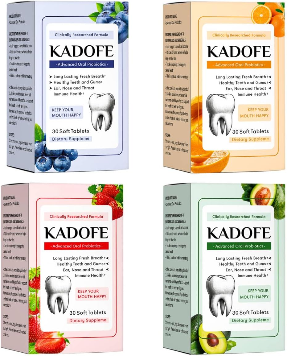 Probióticos Orais para Dentes e Gengivas - Gum Restore e Tratamento de Mau Hálito com 3,5 Bilhões de Probióticos Avançados em 30 Comprimidos