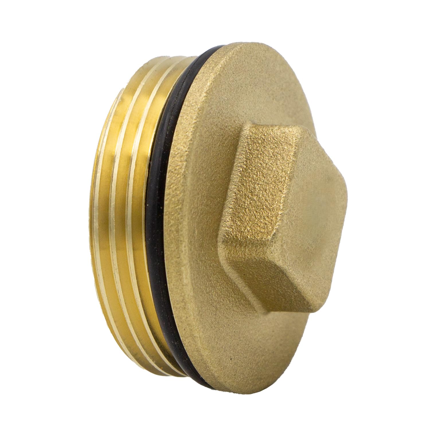 VARIOSAN Plug 16454, 1 inch external thread, brass, 30 bar, Messing, 1"