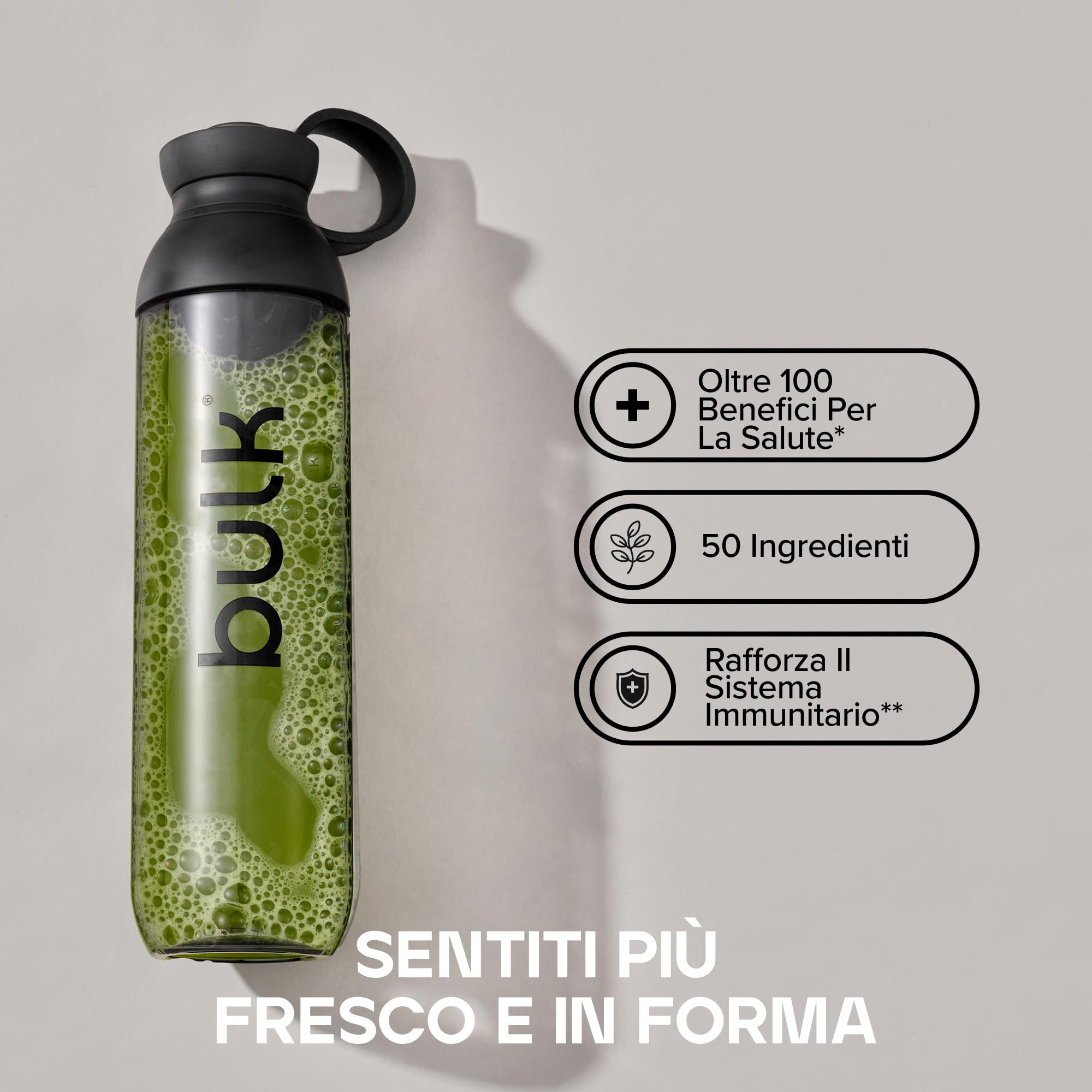 Bulk Everyday Super Greens Polvere | Originale | 60 Porzioni | Con 50 Vitamine, Minerali & Superfood | Ricco di Vitamina C, D & B12 | Supporta Immunità & Benessere