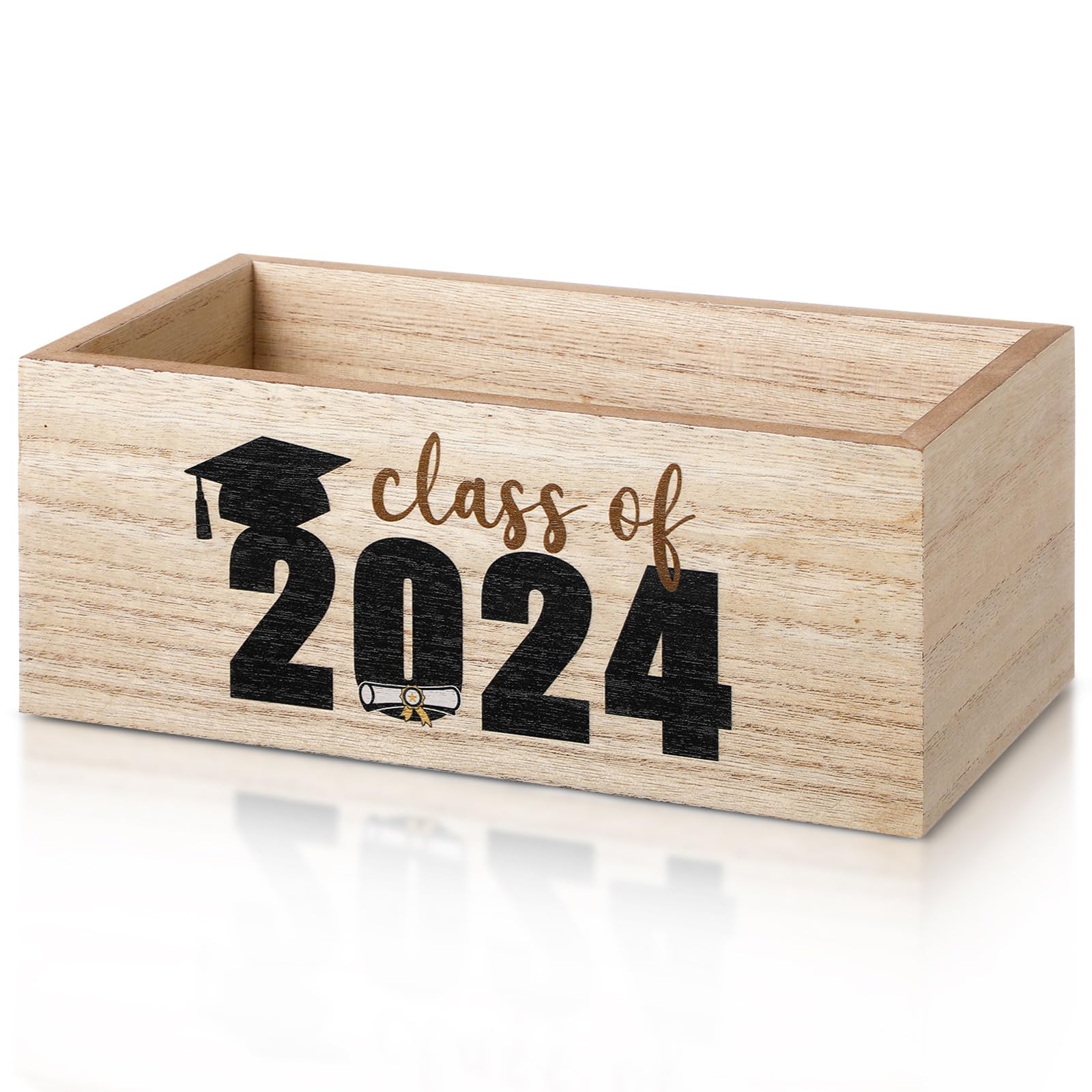 2024 Graduation Serving Bowl Congrats Grad Wooden Candy