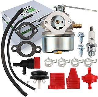 partszen 640086A Carburetor with Spark Plug for 3HP Snowblower 2 Cycle Craftsman 536884220 536884320 20