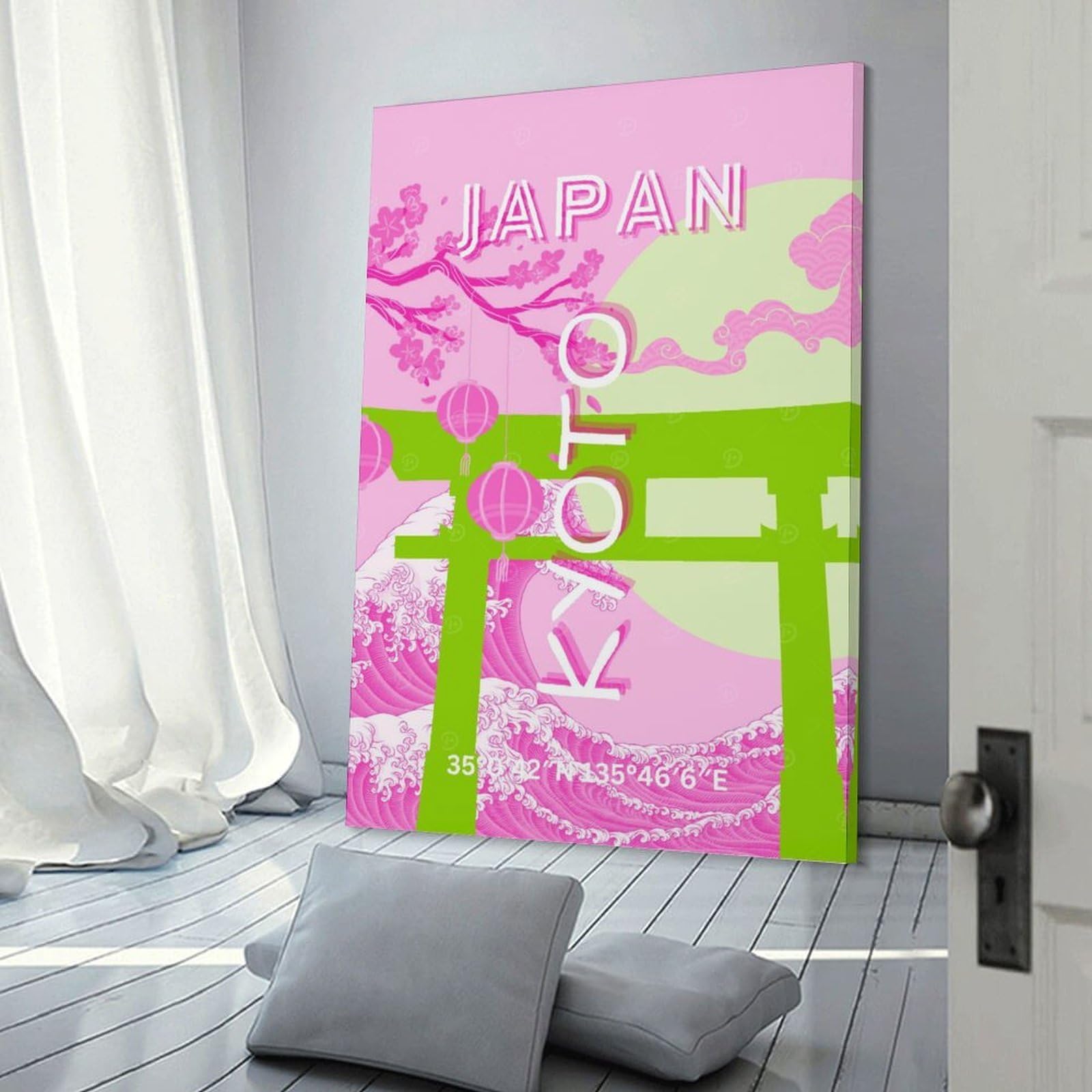 Junmoney Canvas Art Print Japan Travel (9), 08x12inch(20x30cm), for Gallery Wall Decor And Room Displays, Wall Decor Suited to Curated Displays