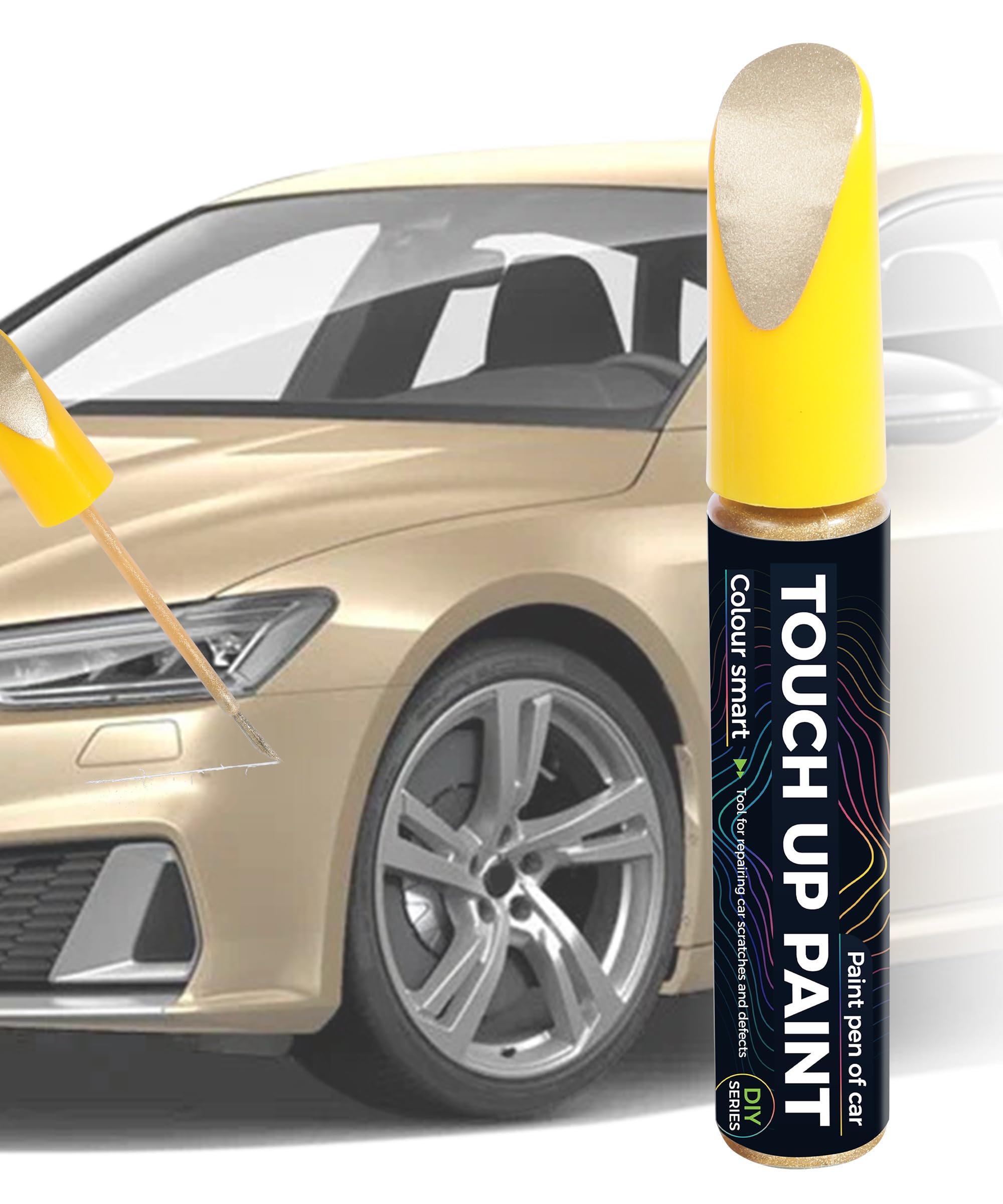 Touch Up Paint Pen - Erase Car Scratches Quickly & Easily (Golden)