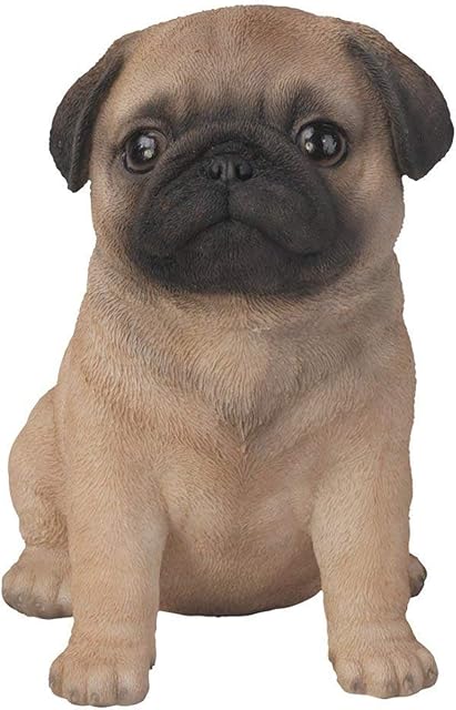 Pug Puppy Pet Pal by Vivid Arts - Brown with black accents