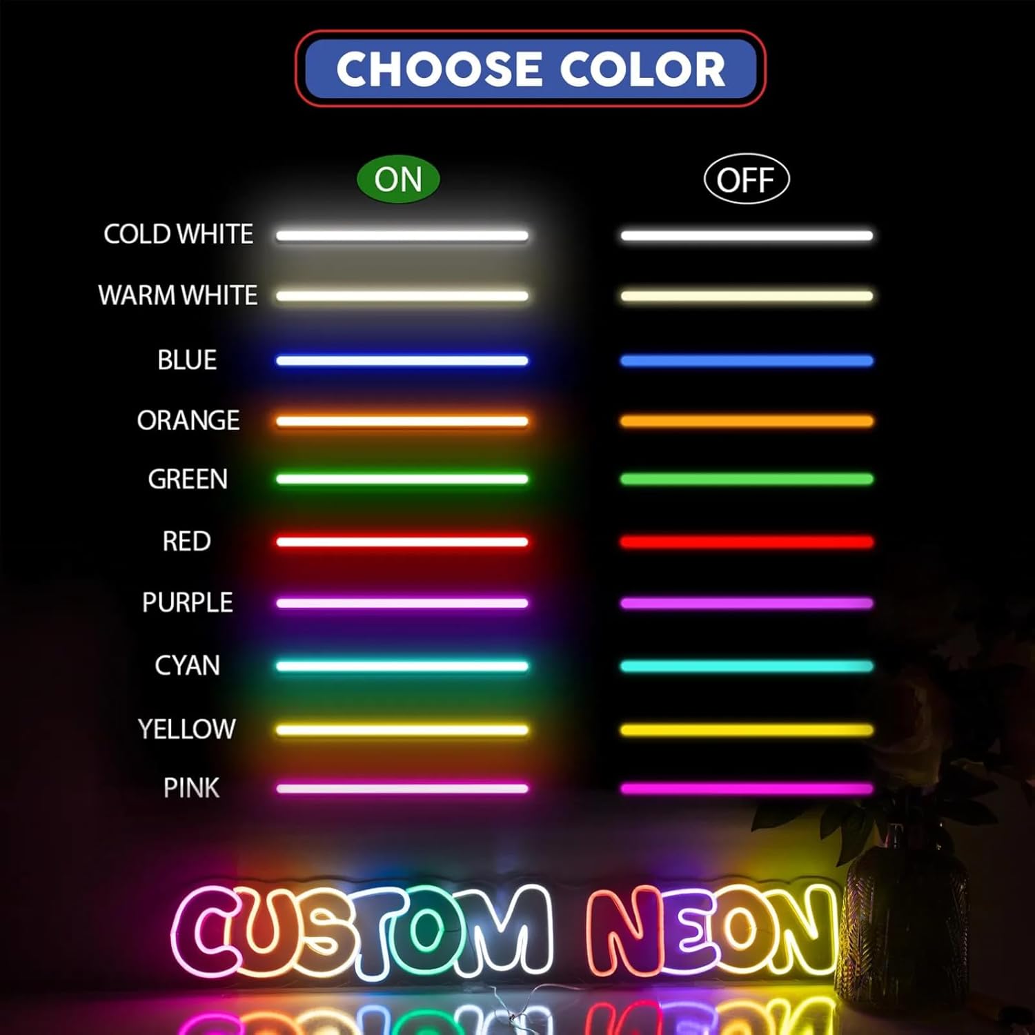 Personalized Bow Name Neon Sign Custom Color Bow LED Name Neon Light for Girl's Room Decor, Home Wall Decor, Baby Birthday Party Gift