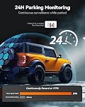 WOLFBOX G840S 12" 4K Caméra de sauvegarde Mirror Dash Cam, 5.8GHz WiFi Smart Rearview Miroir pour voitures & Camions, Vue avant et arrière double caméra, Vue de nuit, Assistance au stationnement, Inclus 32GB Carte & GPS
