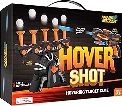 Hover Shot Shooting Toy for Kids - Ball Target Game for Nerf Guns Cool Birthday Gifts Toys for Boys Age 6+ Year Old Boy Best Teenage Gift Idea - Gun, Targets & Darts