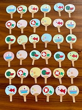 ★サンプルページ★うちわ文字　ダイカット　クラフトパンチ　アルバム うちわ サンプル ♡ クラフトパンチ ダイカット アルバム作り