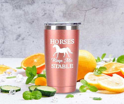 Miniatura 3 de Regalos de caballos para mujeres, vaso de viaje con diseño de caballos, divertidos regalos de cumpleaños y Navidad para amantes de los caballos,