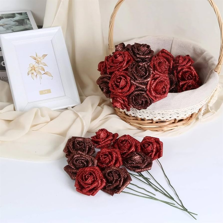 グリッターローズ グリッターローズの花束 33本 ワンホンブーケ専門店AlleyGiftの