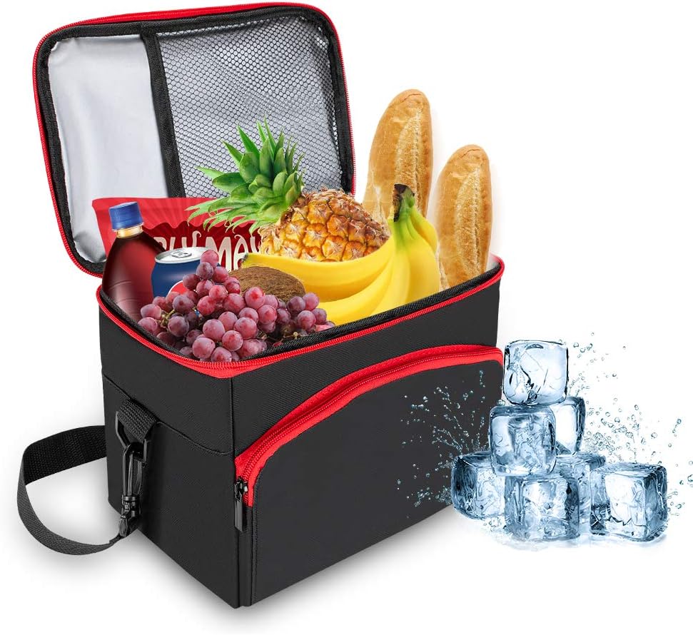 Winzwon 20L Insulated Lunch Bag Picnic Cool Bag Leakproof Water-Resistant Foldable Soft Cooler Bag for Camping, Gym, Travel, Picnic