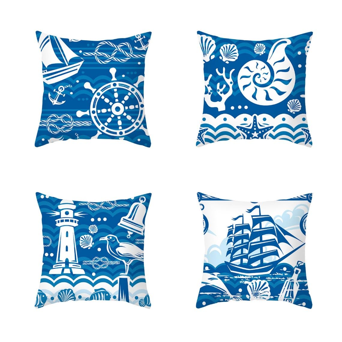 Tissu polyester housse coussin oriental taie oreiller long 4pcs