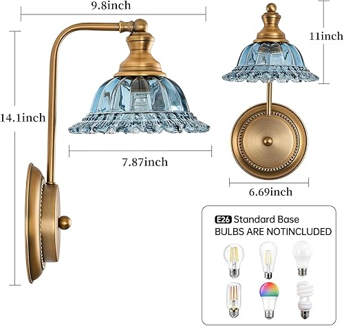 Miniatura 3 de Luz de tocador (gris azul, 1 luz)