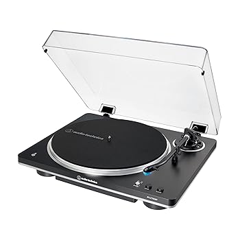 Audio Technology Fully Automatic Wireless Belt-Drive Turntable, Black/Silver