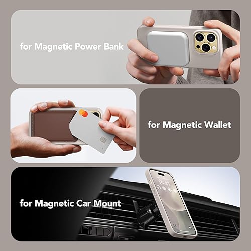 Miniatura 5 de GONEZ Funda para iPhone 14 Pro, compatible con Magsafe, con protector de pantalla + protector de lente de cámara, forro de microfibra suave