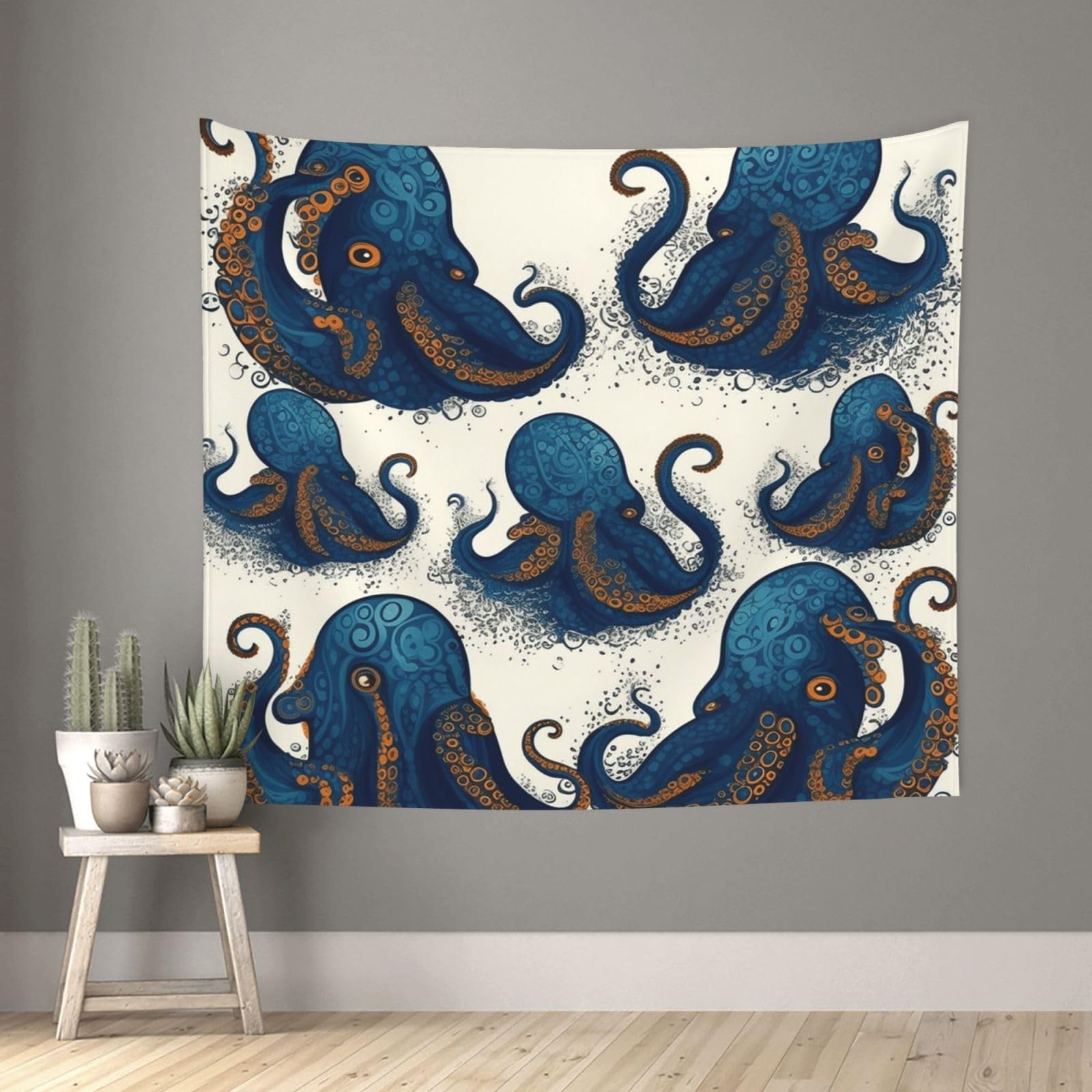 FodPand Tentacles octopus Tapestry for Bedroom Aesthetic, Wall Hanging Tapestries Art Decor Backdrop Wall Tapestry for Dorm Living Room Funny Poster Party Banner Background 51" X 60"