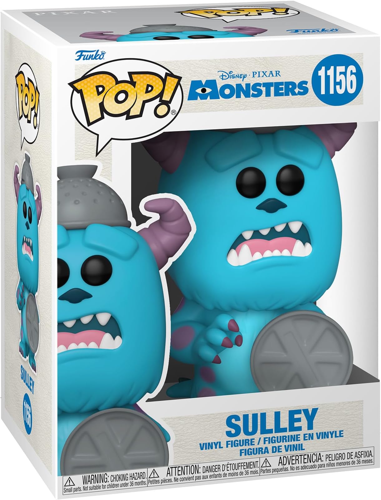 Funko POP! Disney Pixar: Monsters Inc 20th - Sulley With Lid - Collectable Vinyl Figure - Gift Idea - Official Merchandise - Toys for Kids & Adults - Movies Fans - Model Figure for Collectors