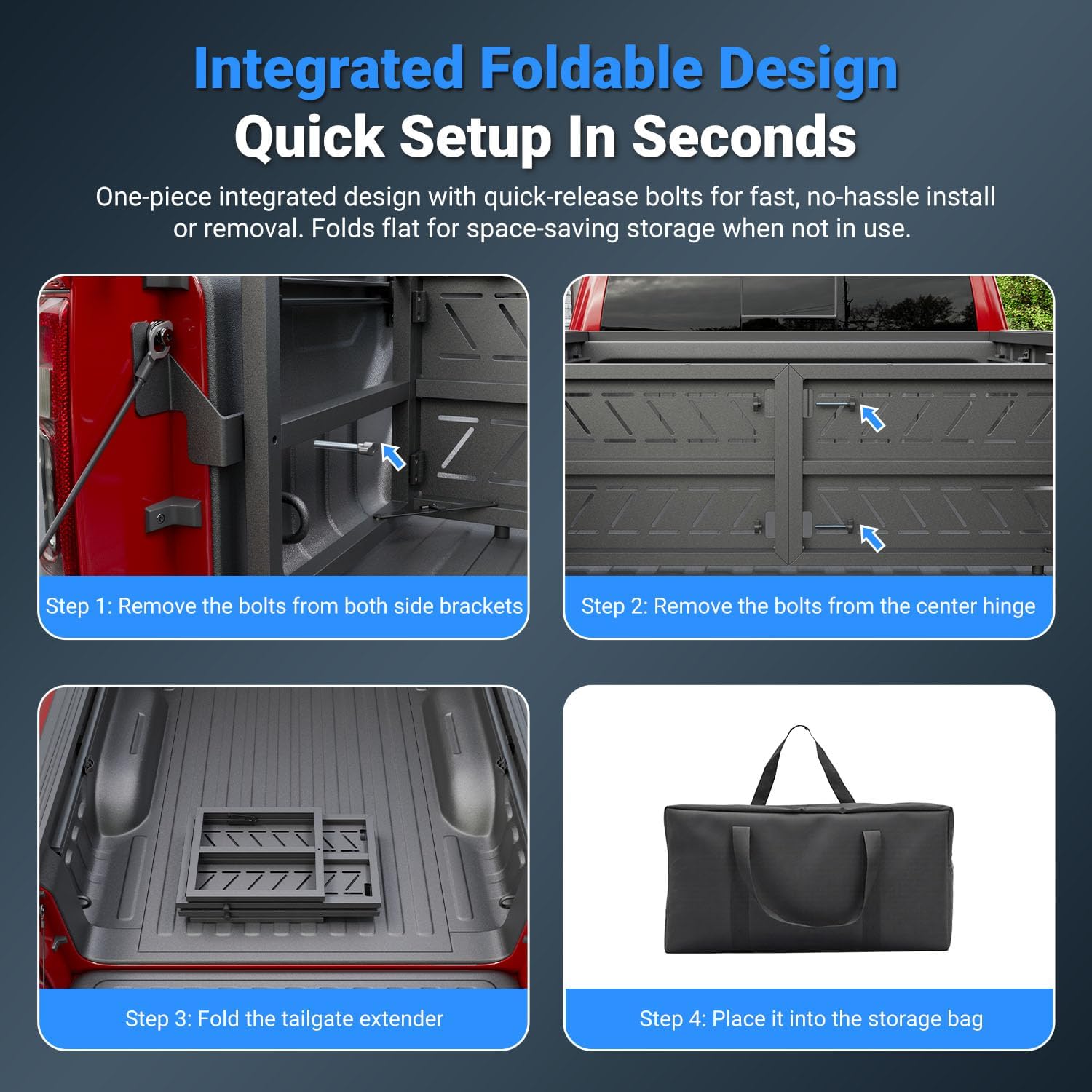 Truck Bed Extender Compatible with 2019-2026 Dodge RAM 1500 Truck Extender Tailgate Extension Replacement for 2019-2026 Dodge RAM Accessories