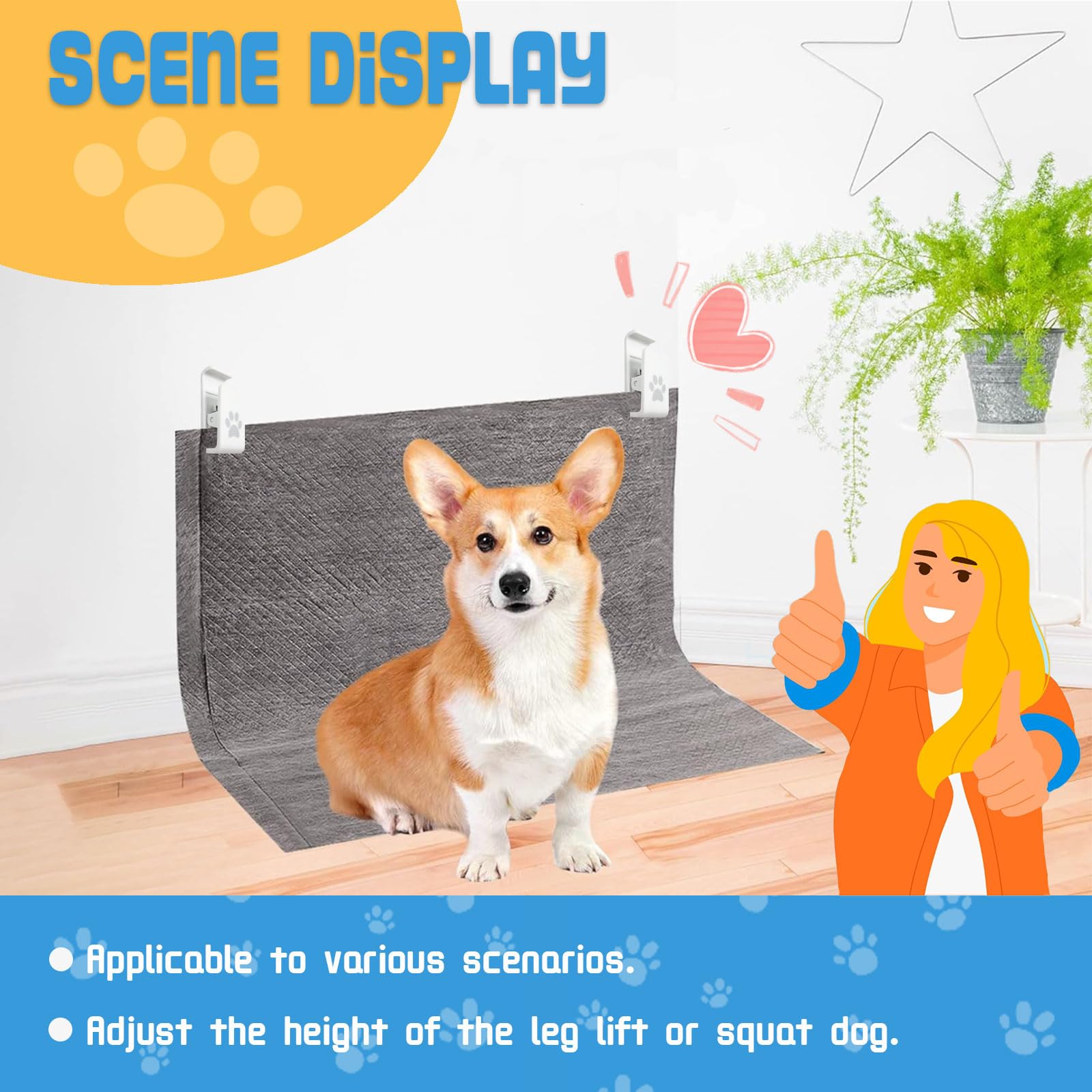 Luxify Dog Pee Pad Holder-Securely Holds Training Pads Indoor Potty Training-Ideal for Leg-Lifting Puppies-White(4 Pack)