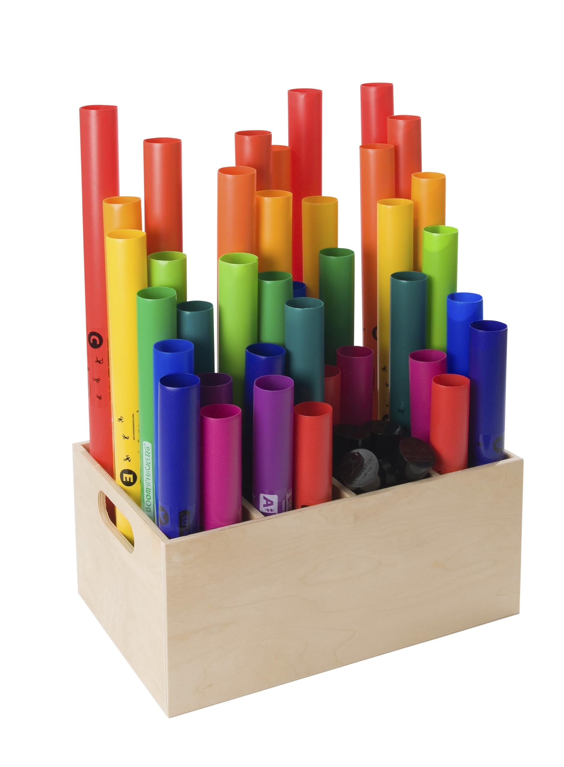 Betzold - Aufbewahrungsbox für Boomwhackers - Zubehör Holzbox Aufbewahrungsbox