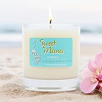 Vista 4 de Vela de loción Vela de soja de lujo Vela de masaje de aromaterapia Velas de aceite de masaje Inspirar Sal marina + orquídea Aroma de spa