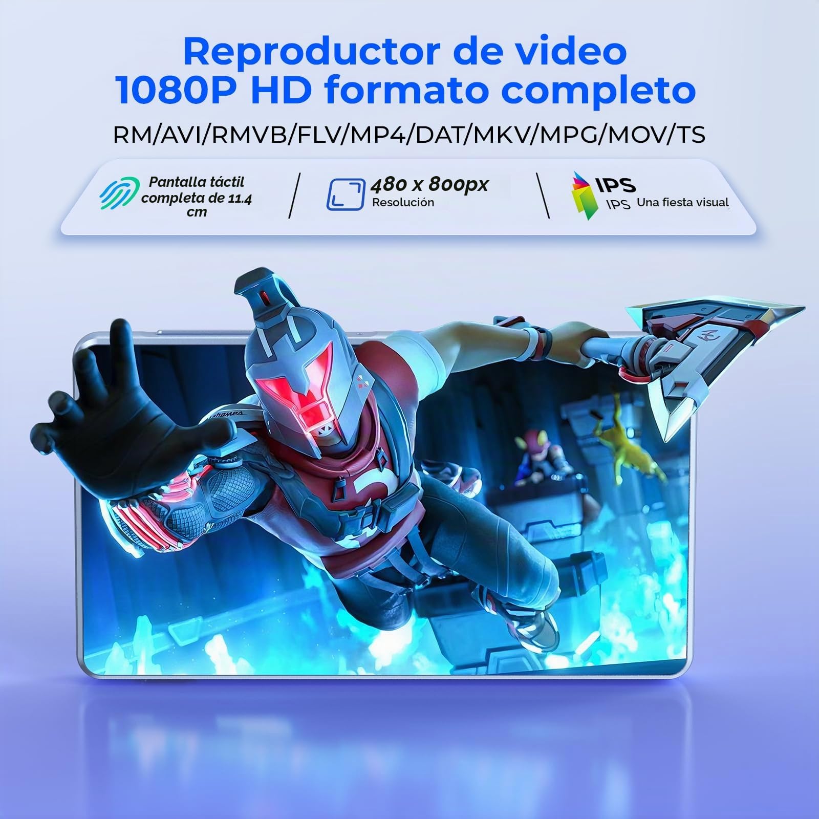 Androide Reproductor MP3 Spotify Bluetooth y Wi-FI, 96GB Reproductor música | con pantalla táctil de 4,5" para niños,con Pandora, Amazon Music, Android 13 MP4 y MP3 Reproductor batería de 2000mah