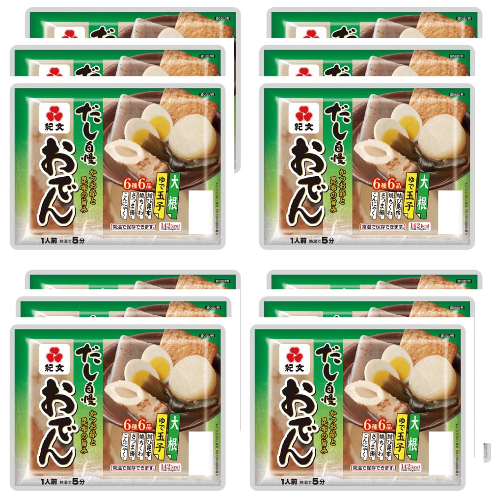 Amazon.co.jp: 紀文おでん 一人前 390g×12個 オリジナルスマホ