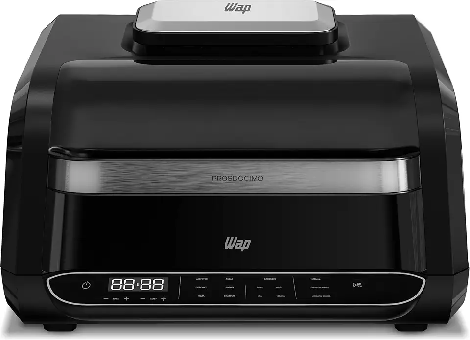 Airfry WAP BARBECUE HEAT DIGITAL Prosdócimo WC AB1030 6,6L 8 em 1 com Função Barbecue e Painel Digital 127V