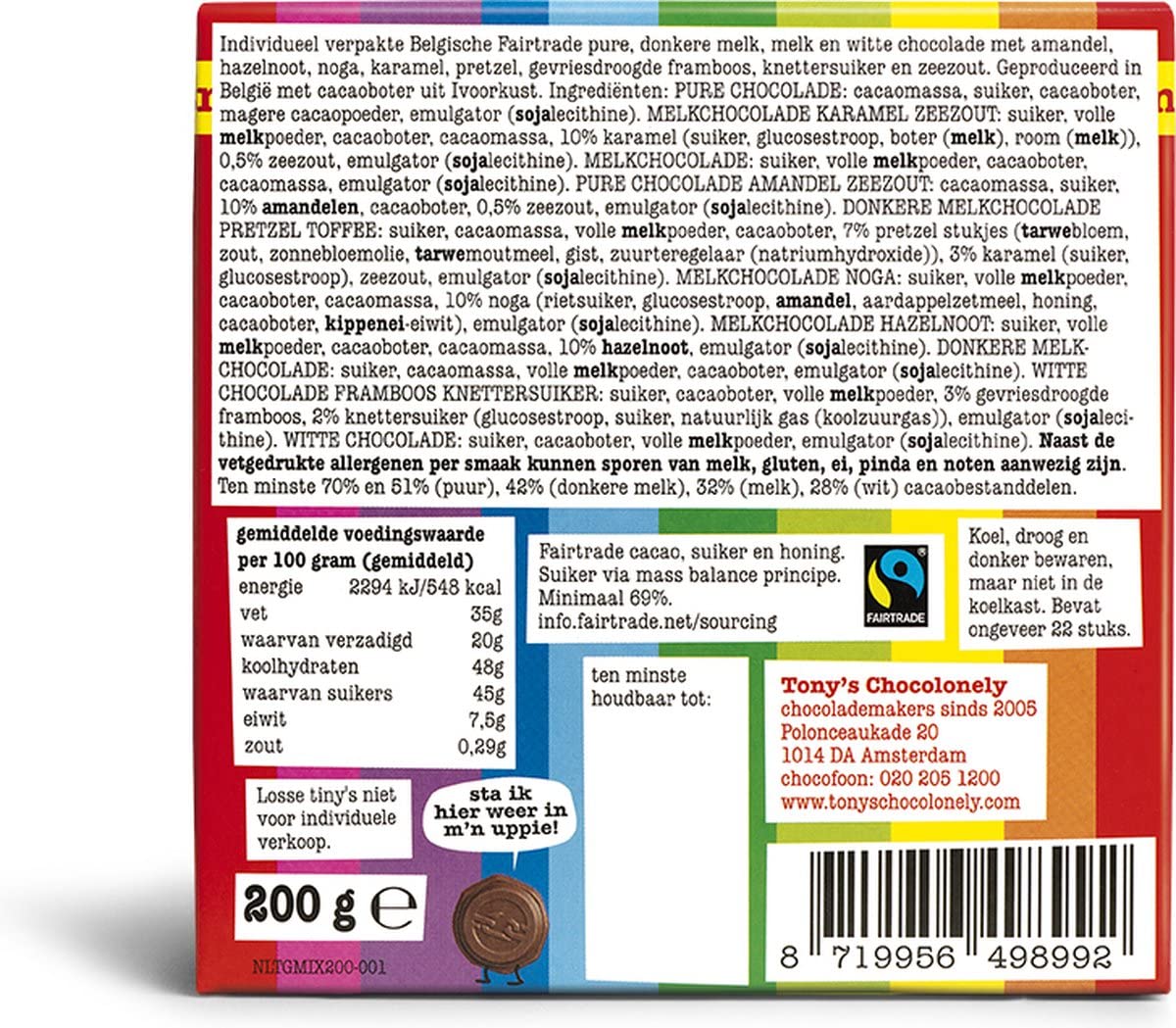 Tony's Chocolonely - Mała Puszka Upominkowa - 200 g